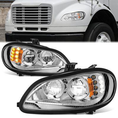 Full LED DRL Headlights (Left & Right) <BR>03-18 Freightliner M2 106, 112