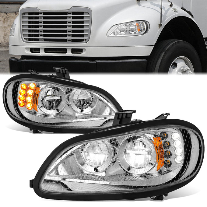 Full LED DRL Headlights (Left & Right) <BR>03-18 Freightliner M2 106, 112