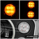 LED Halo Ring DRL Projector Headlights <br> 18-23 Volvo VNL 300 400 740 760 860 VNR 400