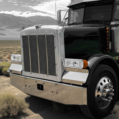 LED Halo Ring DRL Projector Headlights <br> 18-23 Volvo VNL 300 400 740 760 860 VNR 400