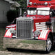 Full LED DRL Halo Ring Dual Projector Headlights <BR>67-87 Peterbilt 359