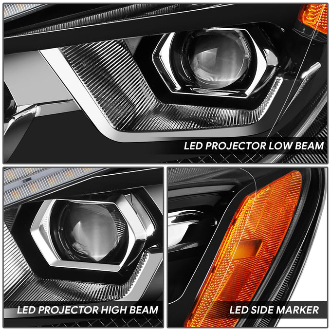 Full LED DRL Switchback Projector Headlights <BR>22-24 Kenworth T680