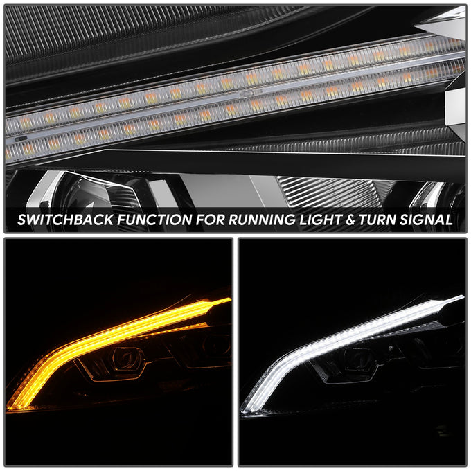 Full LED DRL Switchback Projector Headlights <BR>22-24 Kenworth T680
