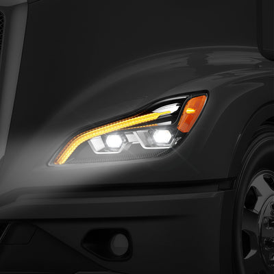 Full LED DRL Switchback Projector Headlights <BR>22-24 Kenworth T680