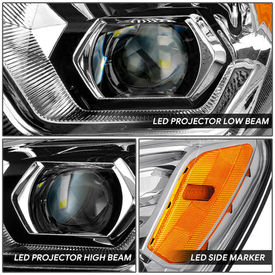 Full LED DRL Switchback Projector Headlights <BR>22-24 Kenworth T680