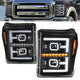 F-LED DRL Sequential Projector Headlights <br>11-16 Ford F-250 F-350 F-450 F-550 Super Duty