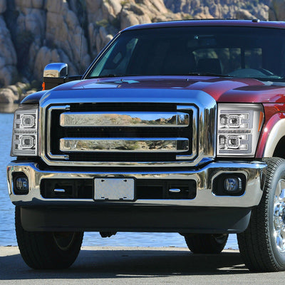F-LED DRL Sequential Projector Headlights <br>11-16 Ford F-250 F-350 F-450 F-550 Super Duty