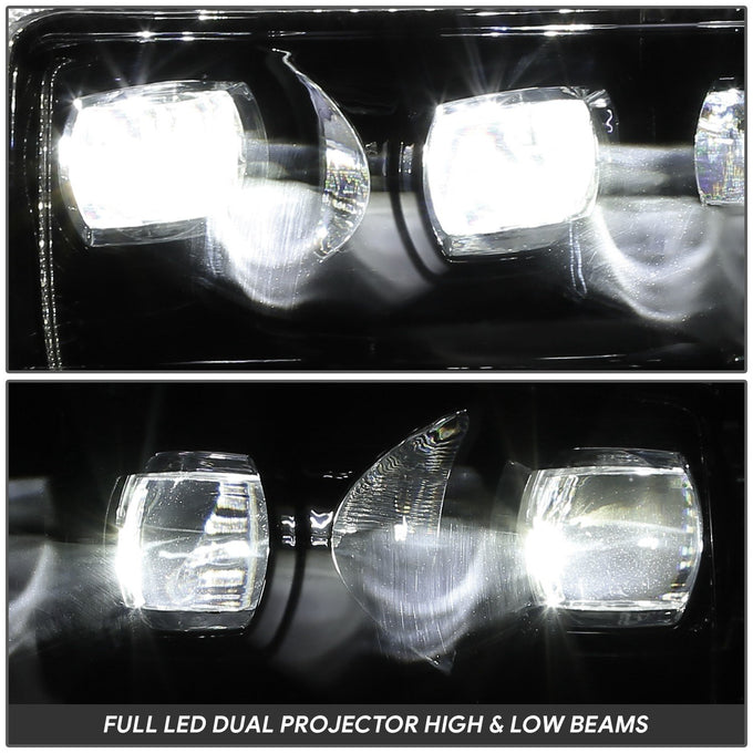 3D LED DRL Sequential Projector Headlights <br> 21-23 Ford F-150