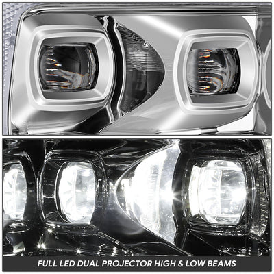 3D LED DRL Sequential Projector Headlights <br> 21-23 Ford F-150