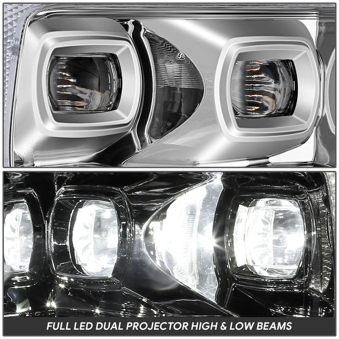 3D LED DRL Sequential Projector Headlights <br> 21-23 Ford F-150