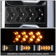 3D LED DRL Sequential Projector Headlights <br> 17-19 Ford F-250 F-350 F-450 Super Duty