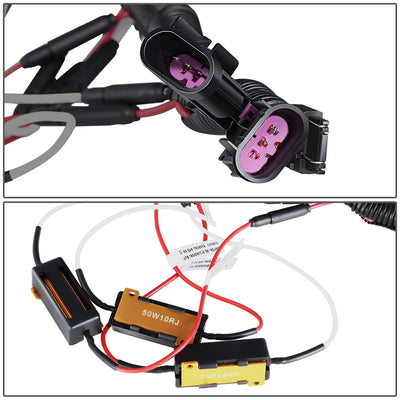 3D LED DRL Sequential Projector Headlights <br> 17-19 Ford F-250 F-350 F-450 Super Duty