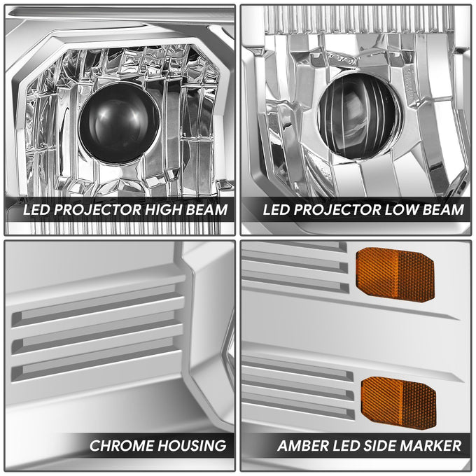 Full LED DRL Projector Headlights <br>18-25 Mack Anthem