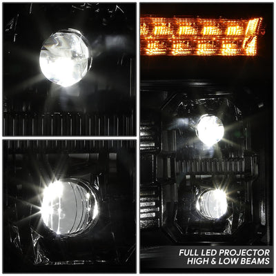 Full LED DRL Projector Headlights <br>18-25 Mack Anthem