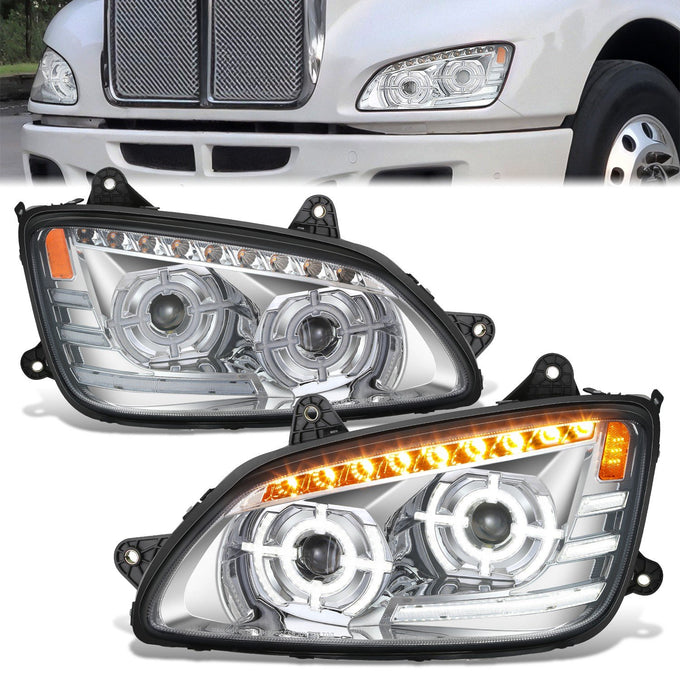 Full LED DRL Sequential Headlights <br>08-17 Kenworth T660