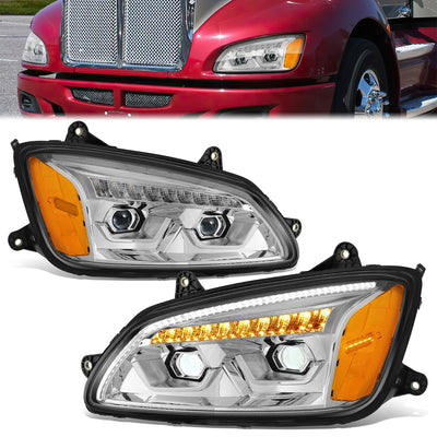 Full LED Sequential Chasing Projector Headlights <br>08-17 Kenworth T660