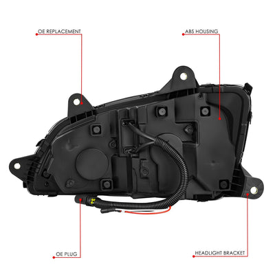 Full LED Sequential Chasing Projector Headlights <br>08-17 Kenworth T660