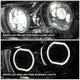 LED DRL Halo Ring Projector Headlighs Chrome <br>22- 25 Kenworth T680 Next Gen