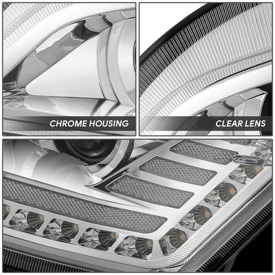 LED DRL Switchback Sequential Projector Headlights <br> 13-20 Peterbilt 579, 11-18 587