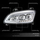 Full LED Sequentail Signal Projector Headlights Chrome <br>22-25 Peterbilt 579