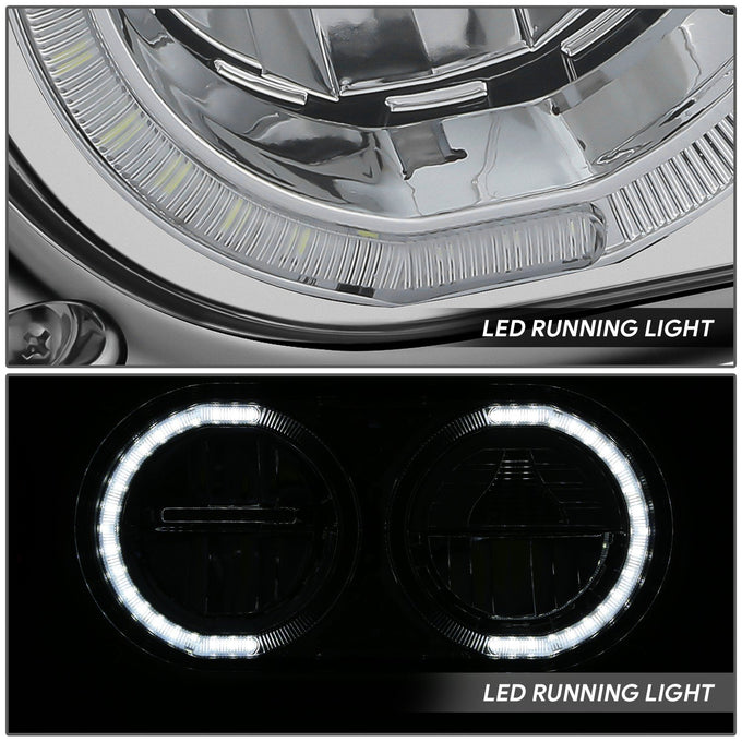 Full LED Sequential Chasing Projector Headlights <br>81-88 Peterbilt 359, 87-07 379, 08-21 389