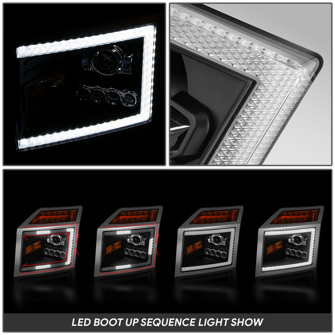 LED DRL Sequential Projector Headlights <br> 18-25 Mack Anthem