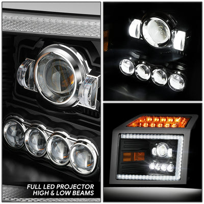 LED DRL Sequential Projector Headlights <br> 18-25 Mack Anthem