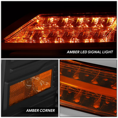 LED DRL Sequential Projector Headlights <br> 18-25 Mack Anthem