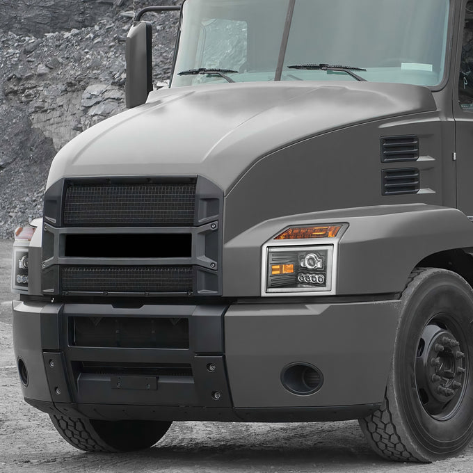LED DRL Sequential Projector Headlights <br> 18-25 Mack Anthem