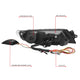 Full LED Black Amber Headlights <br>02-15 International 4100, 4200, 4300
