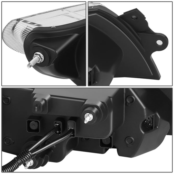 Full LED Black Amber Headlights <br>02-15 International 4100, 4200, 4300
