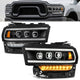 Full LED DRL Sequential Headlights <br>19-24 Ram 2500 3500 4500 5500