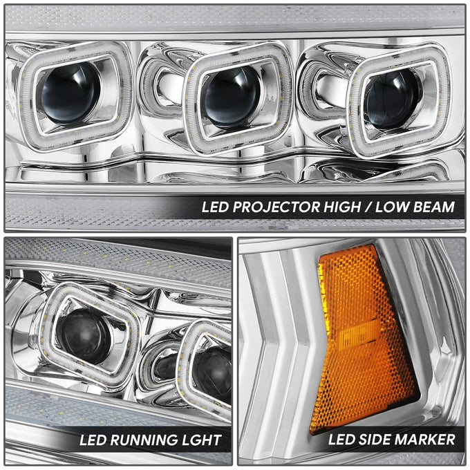 Full LED DRL Sequential Headlights <br>19-24 Ram 2500 3500 4500 5500