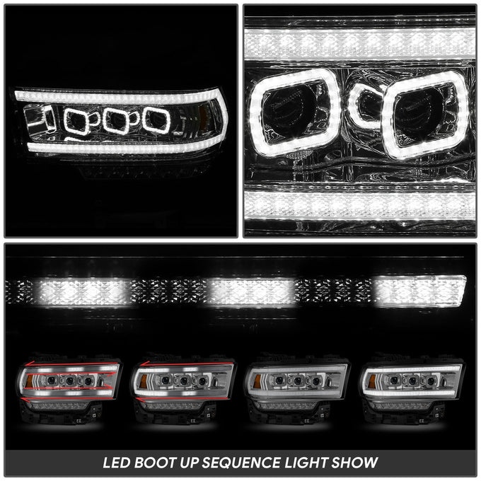 Full LED DRL Sequential Headlights <br>19-24 Ram 2500 3500 4500 5500