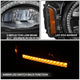 Black Housing Amber/White LED Switch Back Headlights<br>21-26 Ford Bronco