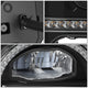 Black Housing Amber/White LED Switch Back Headlights<br>21-26 Ford Bronco