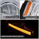 Chrome Housing Amber/White LED Switch Back Headlights<br>21-26 Ford Bronco
