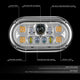 Full LED DRL Halo Ring Projector Headlight <br>67-87 Peterbilt 359