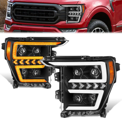 Sequential Chasing LED Projector Headlights <br>21-23 Ford F-150