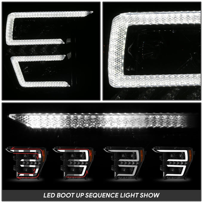 Sequential Chasing LED Projector Headlights <br>21-23 Ford F-150