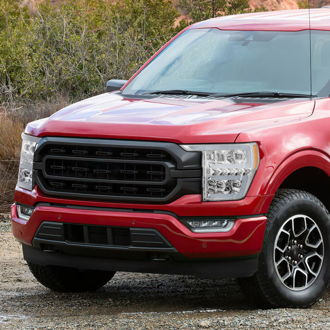 Sequential Chasing LED Projector Headlights <br>21-23 Ford F-150