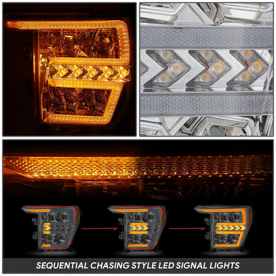 Sequential Chasing LED Projector Headlights <br>21-23 Ford F-150