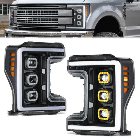 Full LED Sequential Chasing Projector Headlights <br>17-19 Ford F-250, F-350 Super Duty