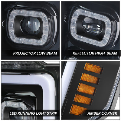 Full LED Sequential Chasing Projector Headlights <br>17-19 Ford F-250, F-350 Super Duty