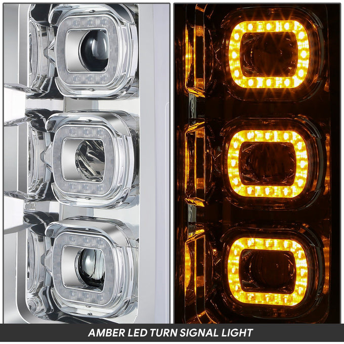 Full LED Sequential Chasing Projector Headlights <br>17-19 Ford F-250, F-350 Super Duty