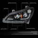 Black Pair L+R LED DRL Turn Signal Headligths <br>22-25 Kenworth T680 Next Gen
