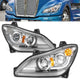 Chrome Pair L+R LED DRL Turn Signal Headligths <br>22-25 Kenworth T680 Next Gen