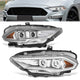 Full White LED Projector Halo Rings Headlights <br>18-23 Ford Mustang
