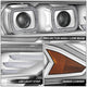 Full White LED Projector Halo Rings Headlights <br>18-23 Ford Mustang
