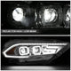 Full White LED Projector Halo Rings Headlights <br>18-23 Ford Mustang